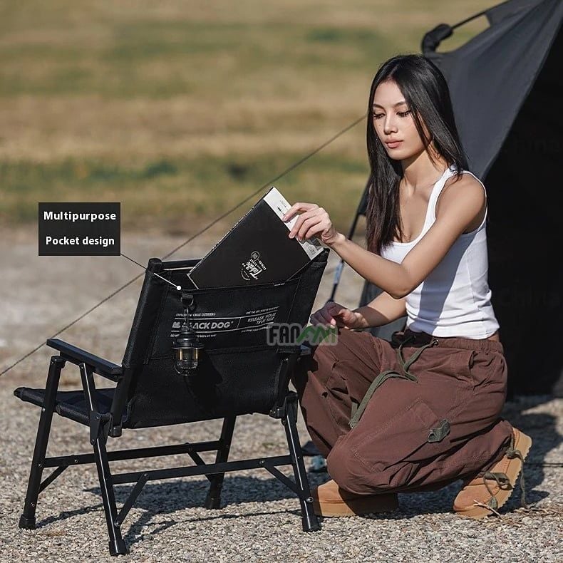 Ghế Kermit cắm trại xếp gọn BLACKDOG CBD2450JJ043