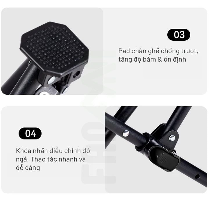 Ghế gấp ngả lưng Lazy Blackdog CBD2550JJ039/CBD2550JJ066