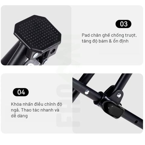 Ghế gấp ngả lưng Lazy Blackdog CBD2550JJ039/CBD2550JJ066
