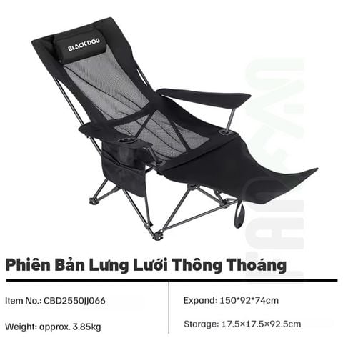 Ghế gấp ngả lưng Lazy Blackdog CBD2550JJ039/CBD2550JJ066