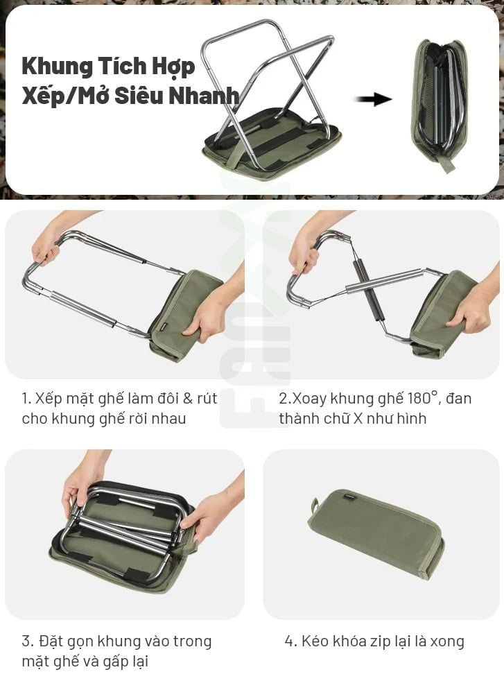 Ghế xếp siêu nhỏ gọn Naturehike XL01 CNK2550JJ011