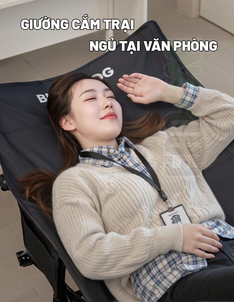 Giường Cot xếp gọn dã ngoại Blackdog CBD2550WS059