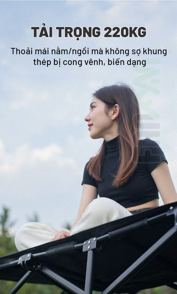 Giường Cot xếp gọn dã ngoại Blackdog CBD2550WS059