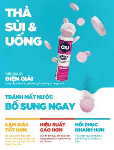 Sủi bổ sung điện giải GU Hydration drink tabs