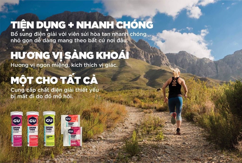 Sủi bổ sung điện giải GU Hydration drink tabs