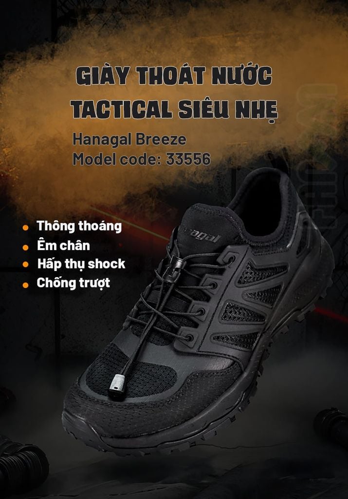 Hanagal Breeze Giày lội suối nhanh khô đế gai đi hang động