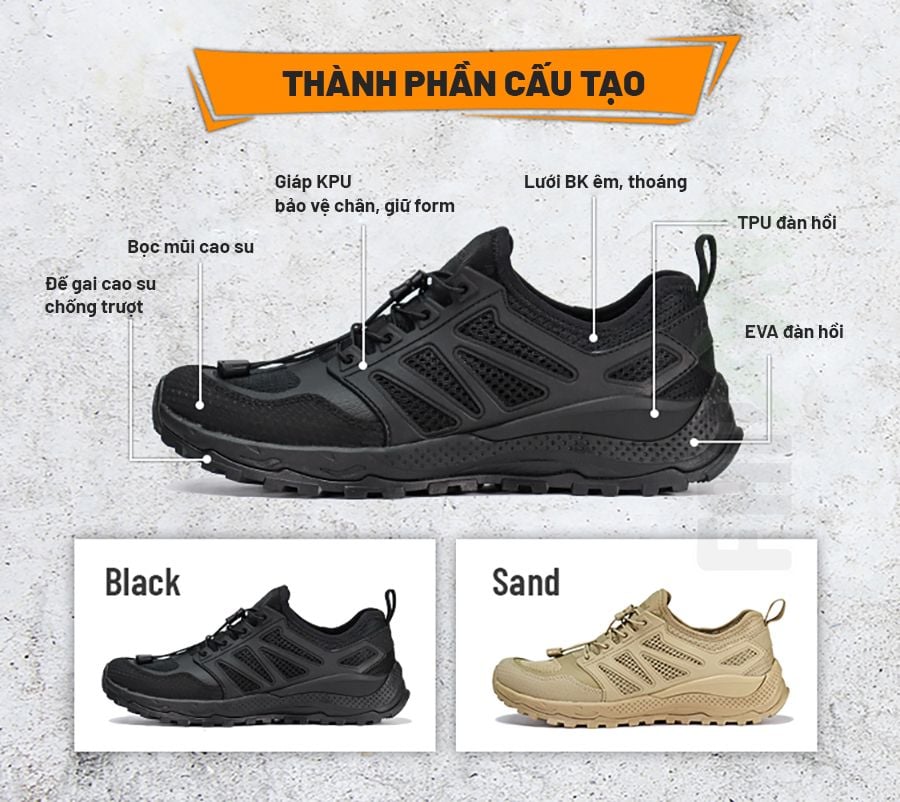 Hanagal Breeze Giày lội suối nhanh khô đế gai đi hang động