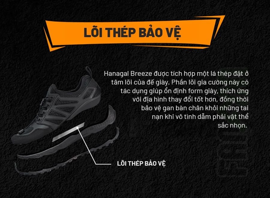 Hanagal Breeze Giày lội suối nhanh khô đế gai đi hang động