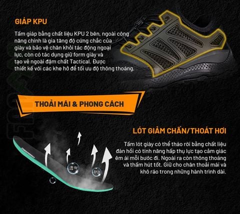 Hanagal Breeze Giày lội suối nhanh khô đế gai đi hang động