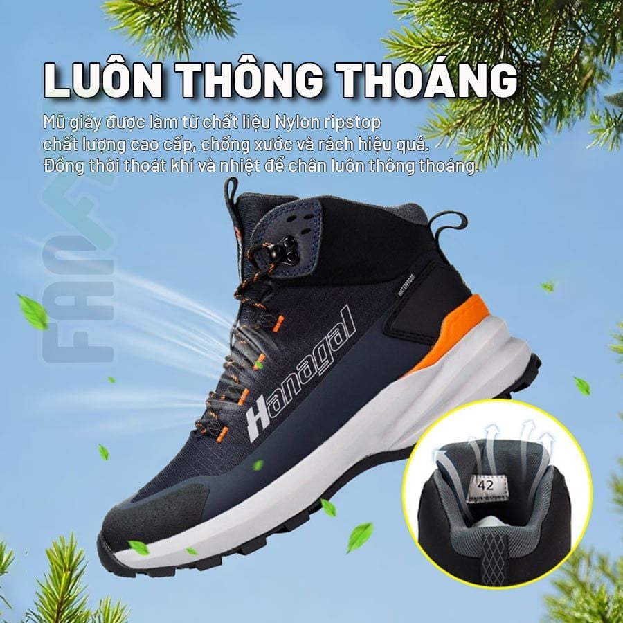 Hanagal Terralite Giày Trekking chống thấm đa địa hình