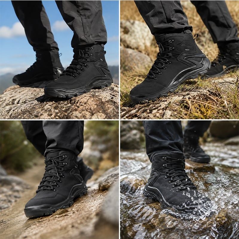 Hanagal Trail-Blazer Giày Hiking chống thấm nước da Nubuck