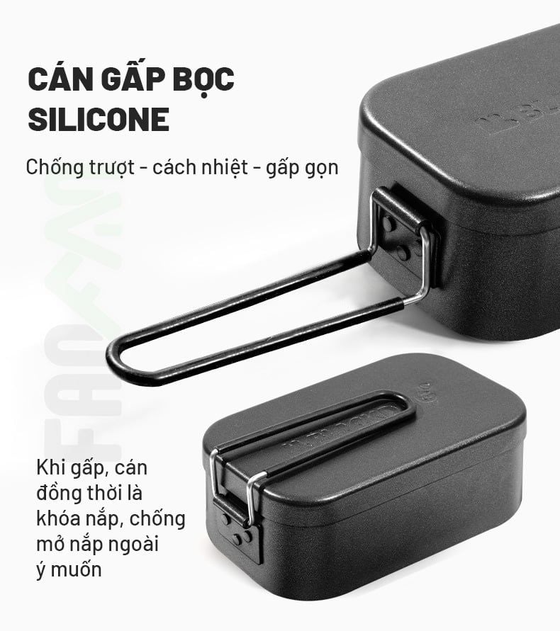 Hộp nhôm dã ngoại chống dính đa năng BlackDog CBD2450CF015