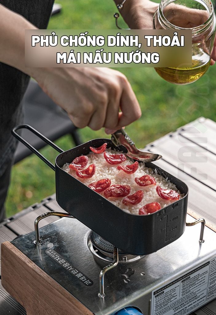Hộp nhôm dã ngoại chống dính đa năng BlackDog CBD2450CF015