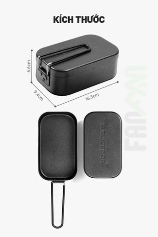 Hộp nhôm dã ngoại chống dính đa năng BlackDog CBD2450CF015