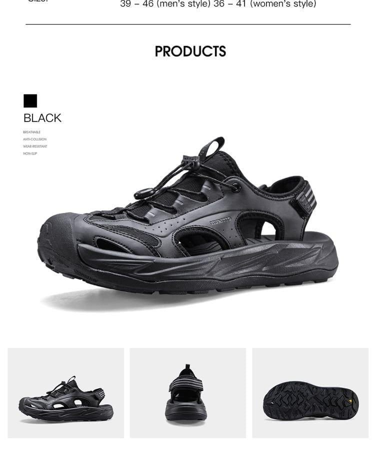 Humtto 771588 Sandal rọ bịt mũi cho Trekking