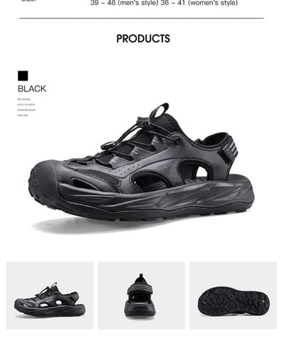 Humtto 771588 Sandal rọ bịt mũi cho Trekking