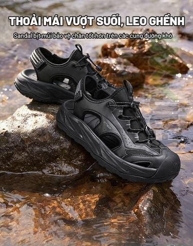 Humtto 771588 Sandal rọ bịt mũi cho Trekking