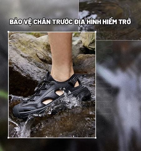 Humtto 771588 Sandal rọ bịt mũi cho Trekking