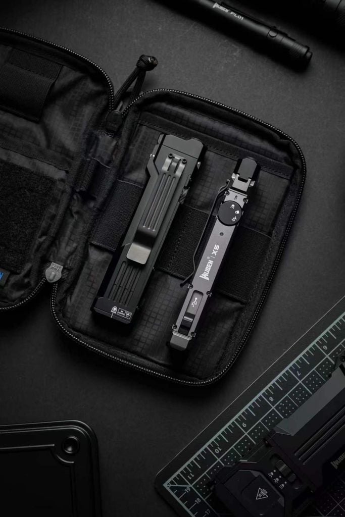 Wuben X5 đèn pin EDC 1300 Lumens + Laser + UV đa năng