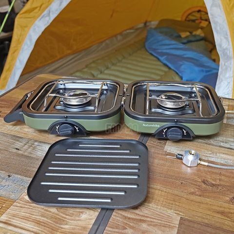 Bếp gas đôi xếp gọn Naturehike NH22RJ003 (mẫu mới 2025)