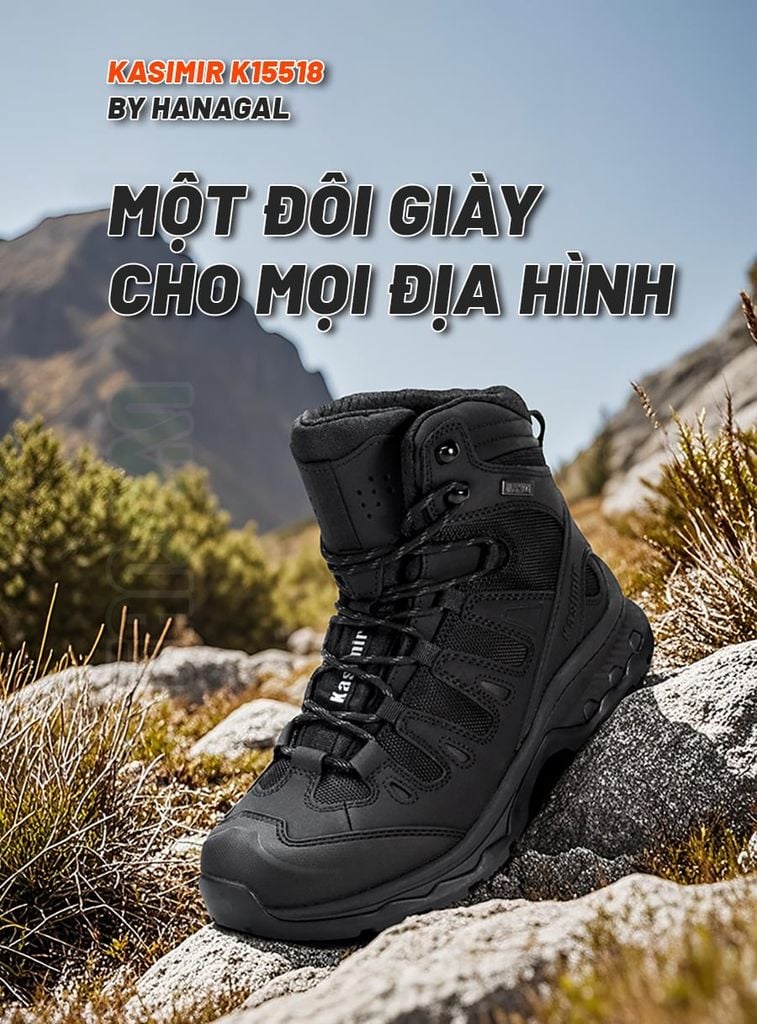 Kasimir K15518 by Hanagal Giày Trekking chống thấm đa địa hình