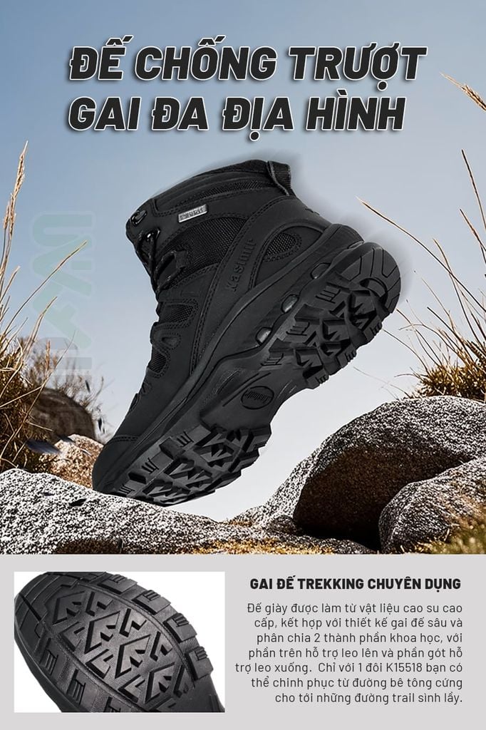 Kasimir K15518 by Hanagal Giày Trekking chống thấm đa địa hình