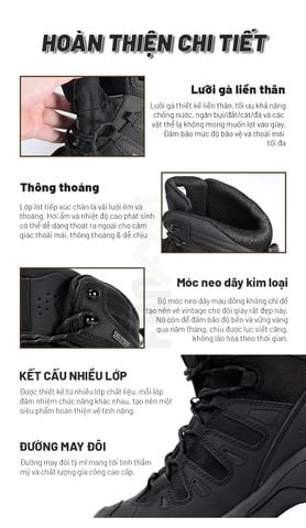 Kasimir K15518 by Hanagal Giày Trekking chống thấm đa địa hình