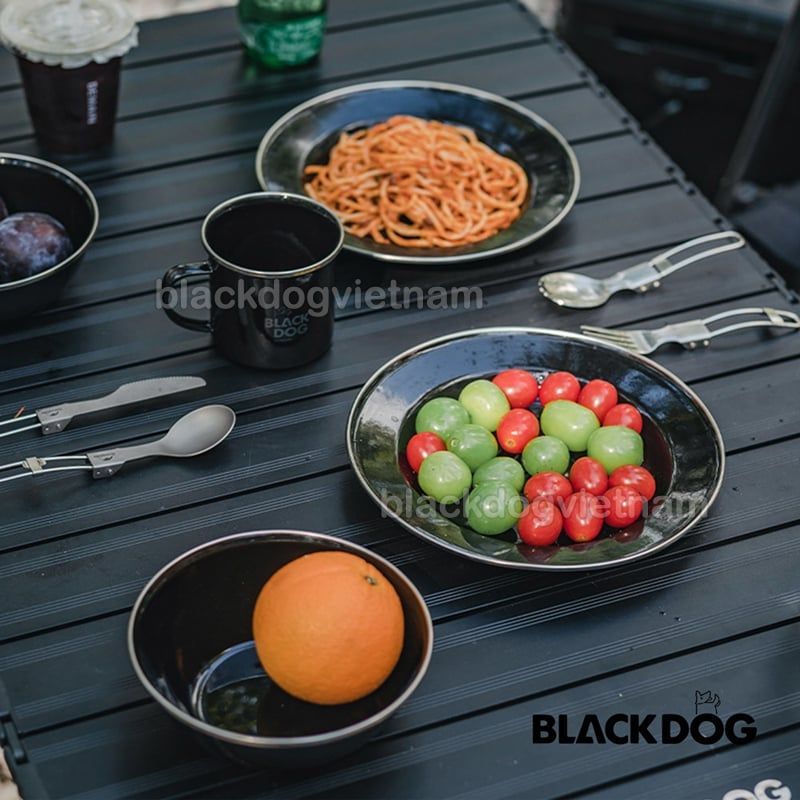 Đĩa dã ngoại tráng men Blackdog CBD2450CF017