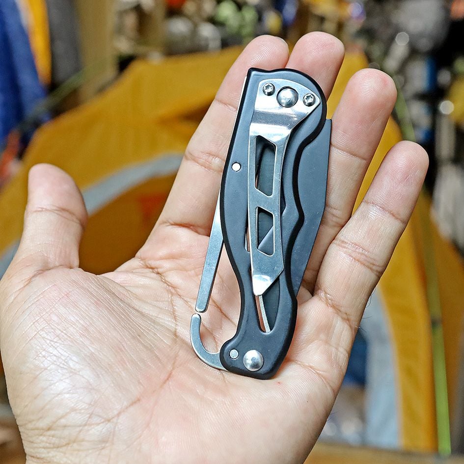 Dao xếp dã ngoại tích hợp móc Carabiner Vultura VTR-KN2403