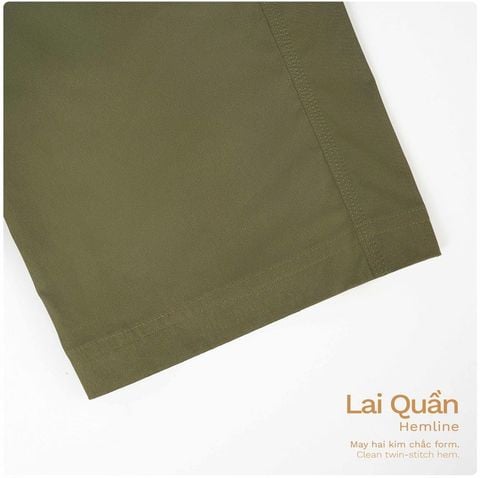 Quần Dài Work-wear Ống Đứng Vải Elasterell-P Dệt Chéo - BWPM24001