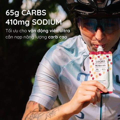 Lecka Ultra Gel túi gel năng lượng 102g/260kcal nắp vặn tiện lợi