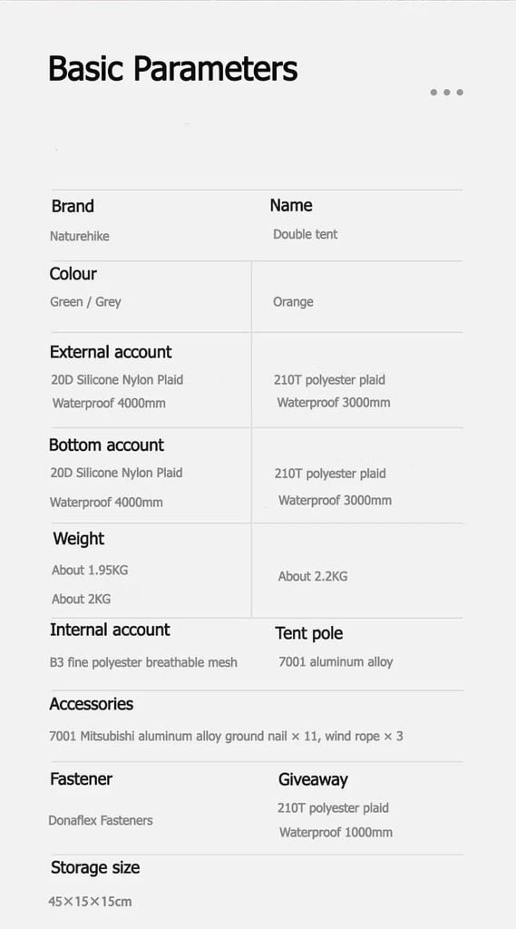 Lều Trekking 2 người Naturehike Star River Ultralight NH17T012-T