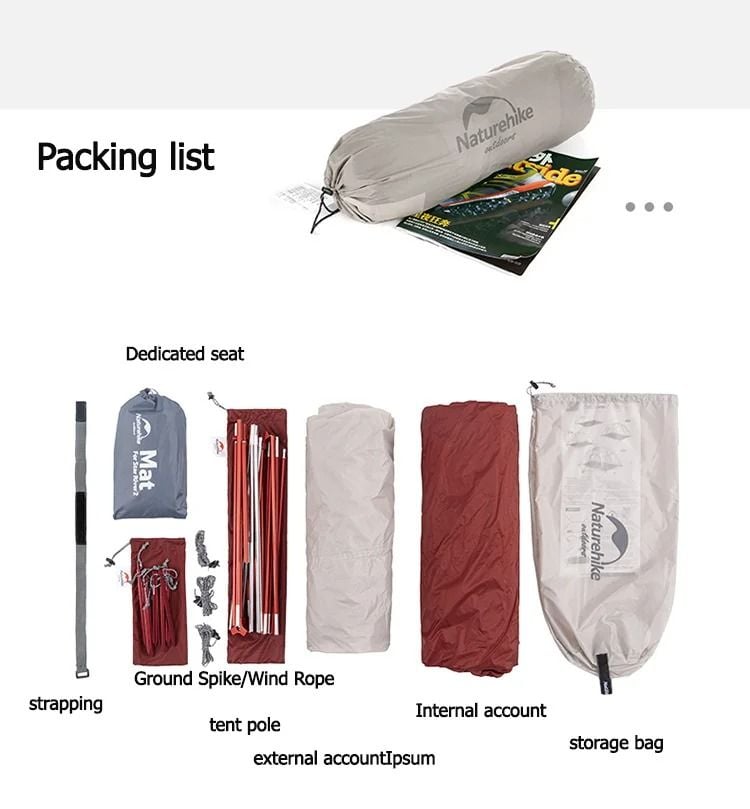 Lều Trekking 2 người Naturehike Star River Ultralight NH17T012-T