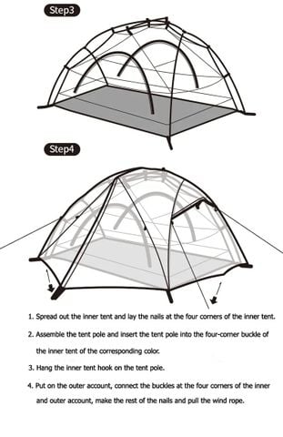 Lều Trekking 2 người Naturehike Star River Ultralight NH17T012-T