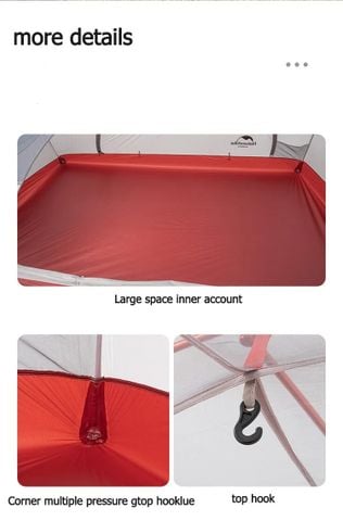 Lều Trekking 2 người Naturehike Star River Ultralight NH17T012-T
