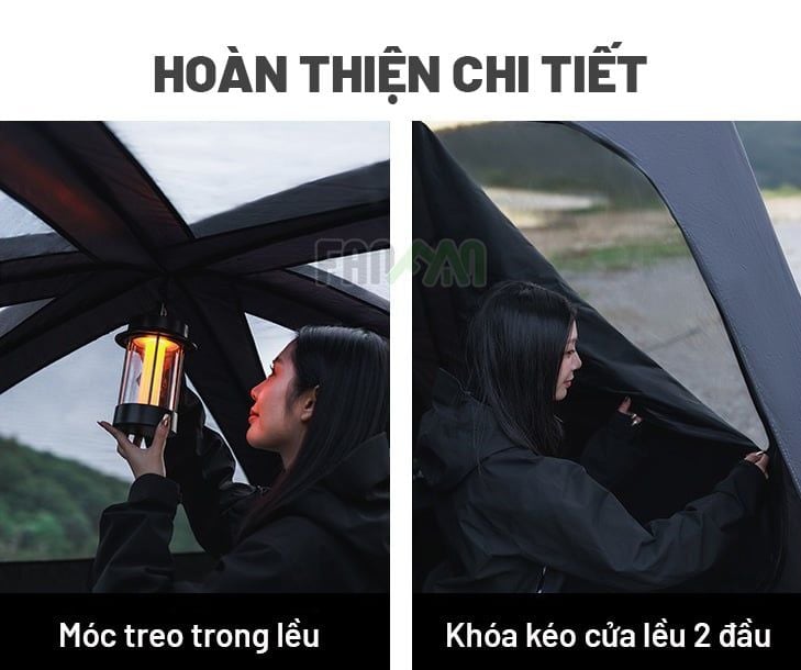 Lều 6 người dựng nhanh BLACKDOG Mountain Garden 6.8 CBD2450WS050