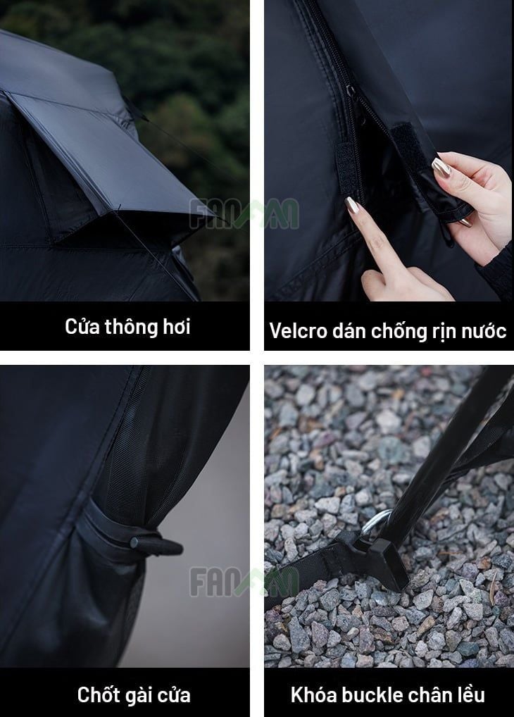 Lều 6 người dựng nhanh BLACKDOG Mountain Garden 6.8 CBD2450WS050