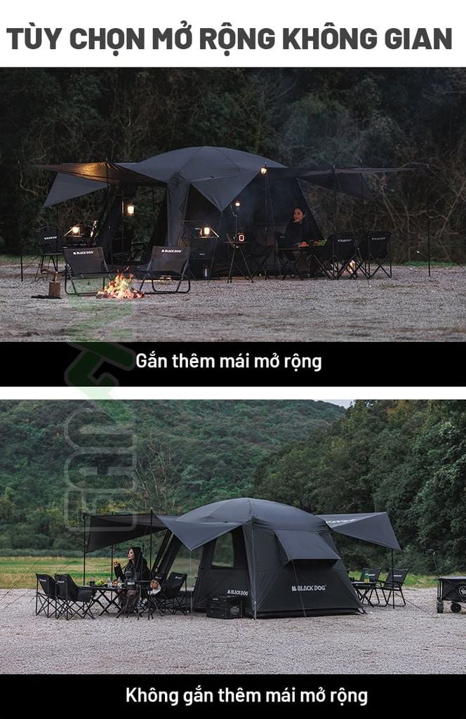 Lều 6 người dựng nhanh BLACKDOG Mountain Garden 6.8 CBD2450WS050