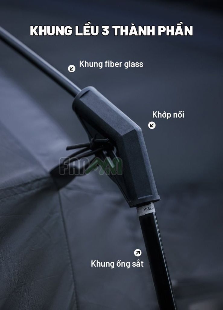 Lều 6 người dựng nhanh BLACKDOG Mountain Garden 6.8 CBD2450WS050