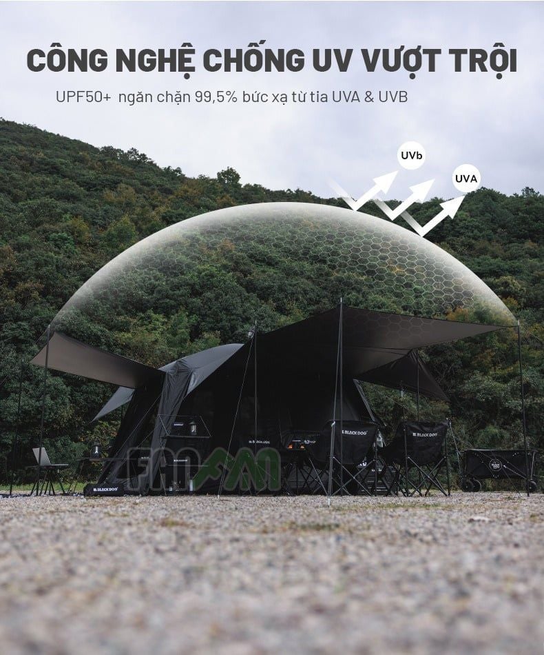 Lều 6 người dựng nhanh BLACKDOG Mountain Garden 6.8 CBD2450WS050