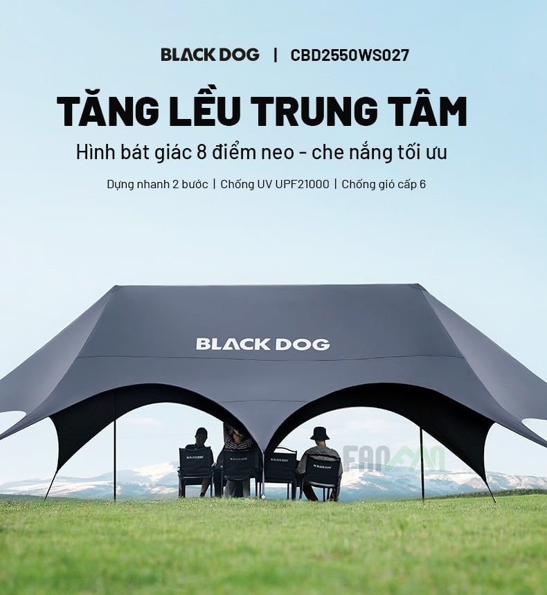 Lều trung tâm (lều tăng) 16 người BLACKDOG CBD2550WS027