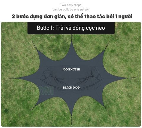 Lều trung tâm (lều tăng) 16 người BLACKDOG CBD2550WS027