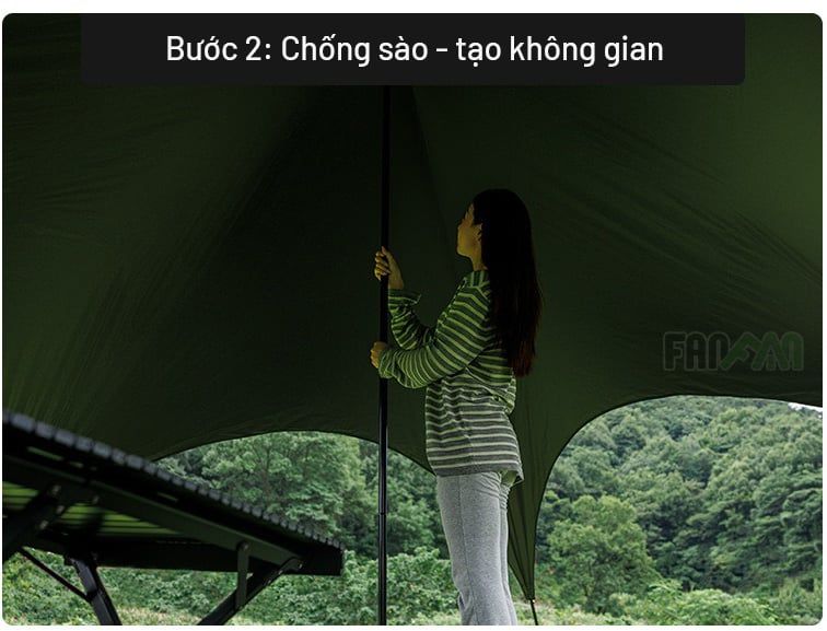 Lều trung tâm (lều tăng) 16 người BLACKDOG CBD2550WS027