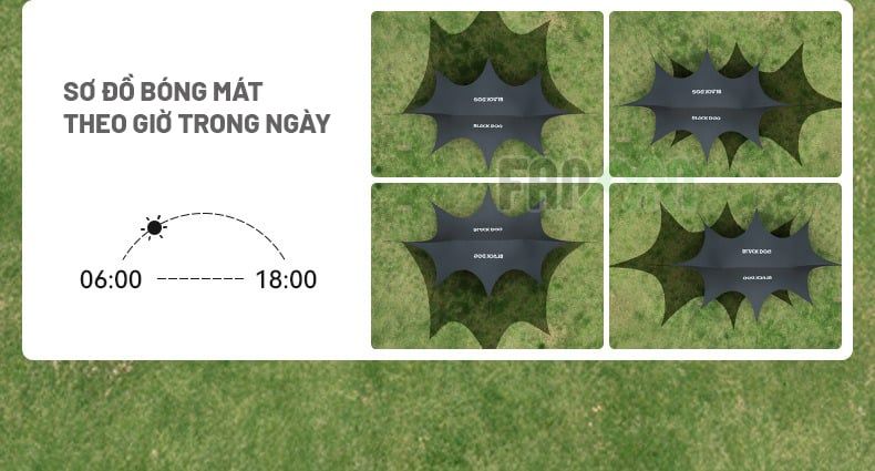 Lều trung tâm (lều tăng) 16 người BLACKDOG CBD2550WS027