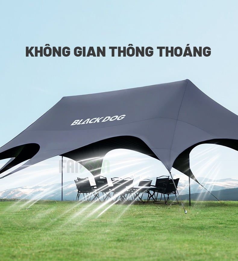 Lều trung tâm (lều tăng) 16 người BLACKDOG CBD2550WS027