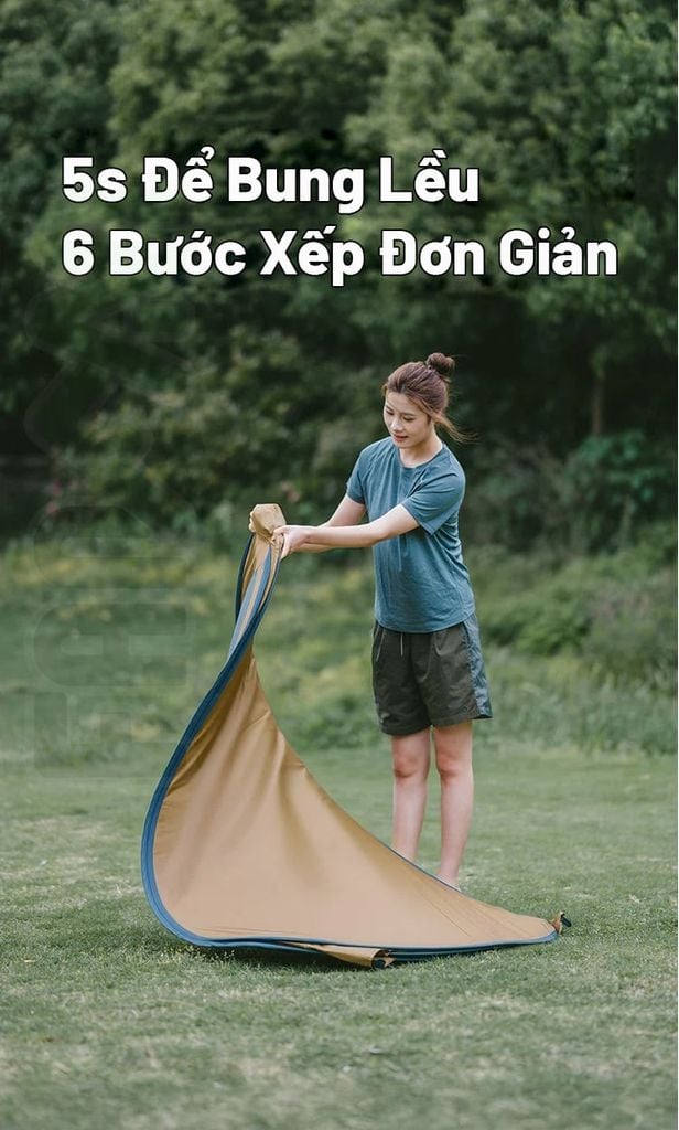 Lều vệ sinh cắm trại tự bung NatureHike NH17Z002-P