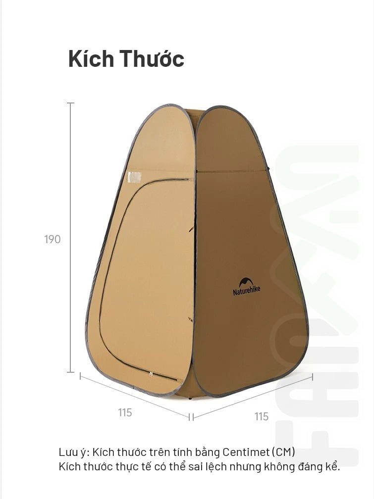 Lều vệ sinh cắm trại tự bung NatureHike NH17Z002-P