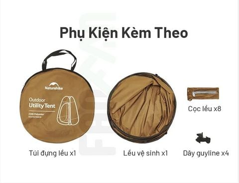 Lều vệ sinh cắm trại tự bung NatureHike NH17Z002-P