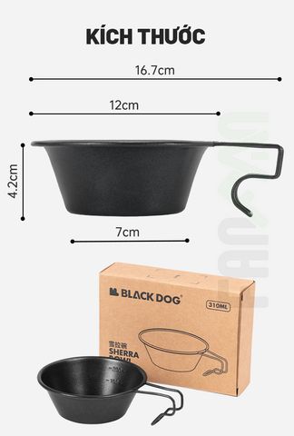 Ly thép Sierra dã ngoại chống dính Blackdog CBD2450CF016