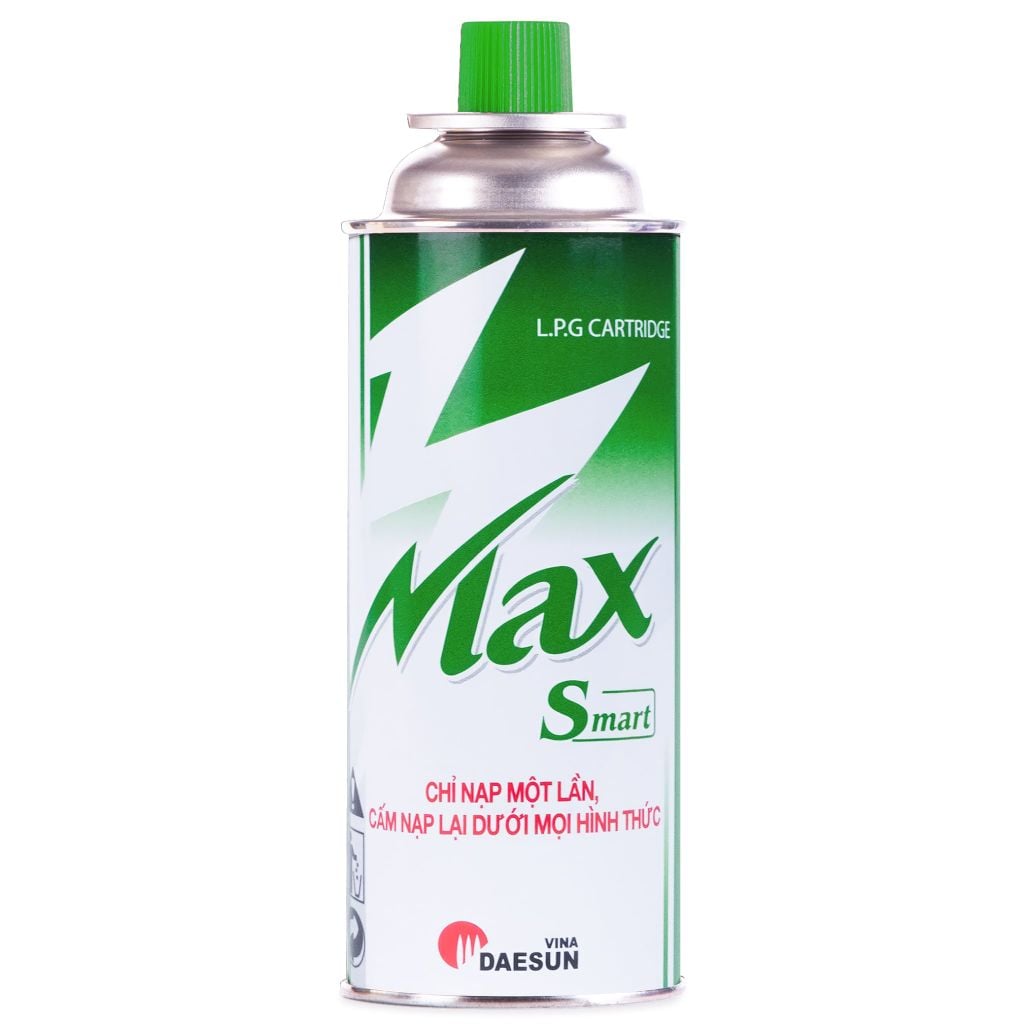 Bình gas lon mini dã ngoại Max Smart